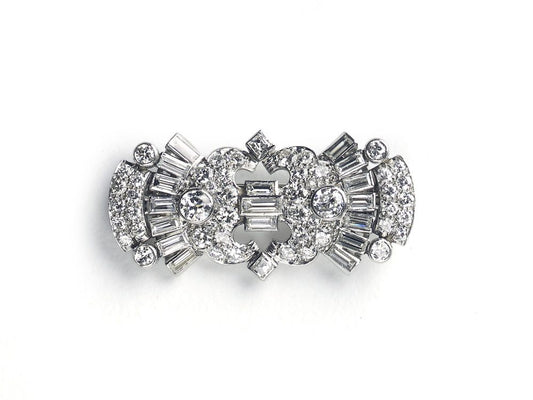 Art Deco Diamond Brooch