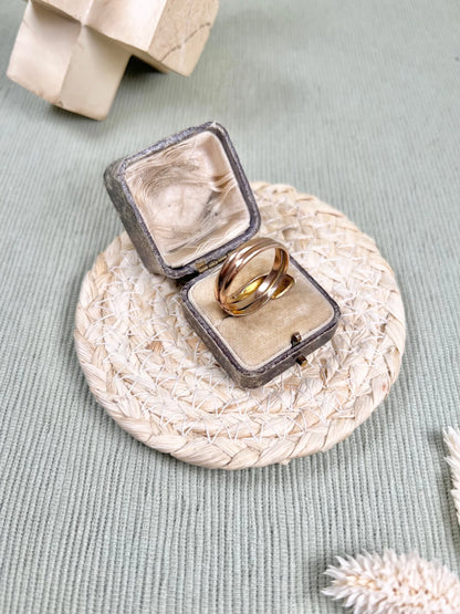 Antique 9ct Yellow Gold Edwardian Snake Ring, Chester Hallmarked