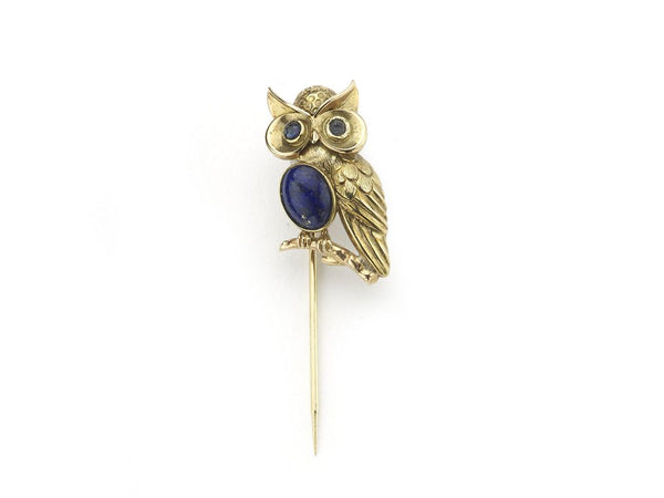 Vintage Owl Tie Pin