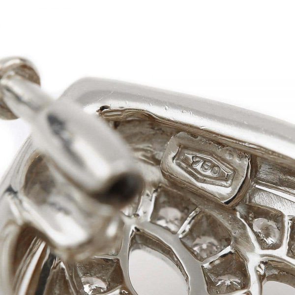 2.5ct Diamond Celtic Love Knot Brooch in 18ct White Gold