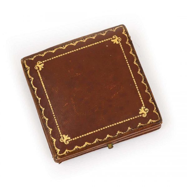 Antique Art Deco Platinum 7.30ct Carved Opal Ruby and Diamond Brooch Circa 1920