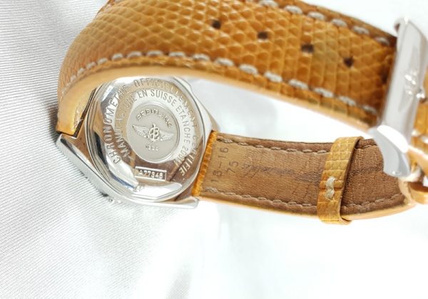 BREITLING A77348 Ladies Watch 35mm Quartz Orange Sapphire Bezel