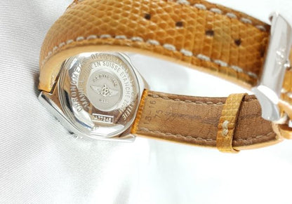 BREITLING A77348 Ladies Watch 35mm Quartz Orange Sapphire Bezel