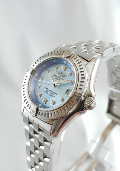 Ladies Breitling Blue Mother of Pearl Callistino Wristwatch