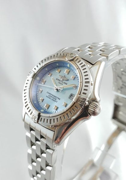 Ladies Breitling Blue Mother of Pearl Callistino Wristwatch