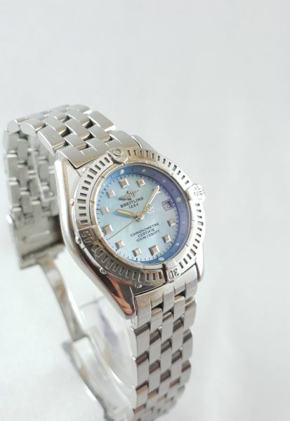 Ladies Breitling Blue Mother of Pearl Callistino Wristwatch