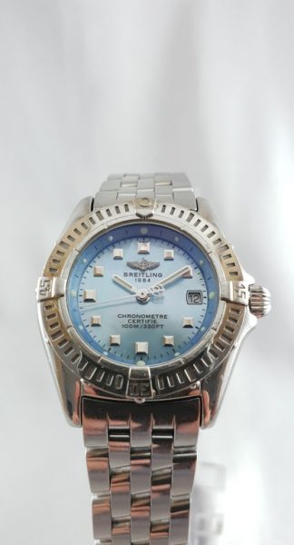 Ladies Breitling Blue Mother of Pearl Callistino Wristwatch