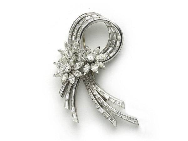 1950's Diamond Spray Brooch