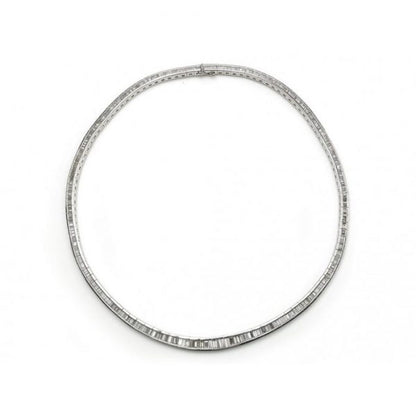 Baguette Diamond Platinum Necklace