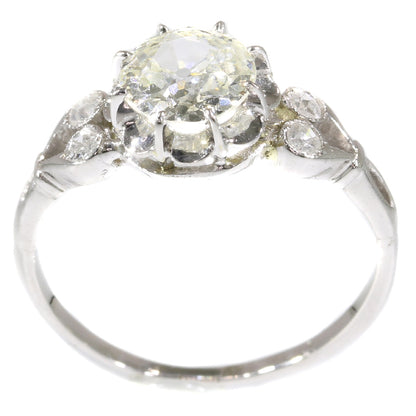 Belle Époque Style Old Brilliant Cut Diamond Ring