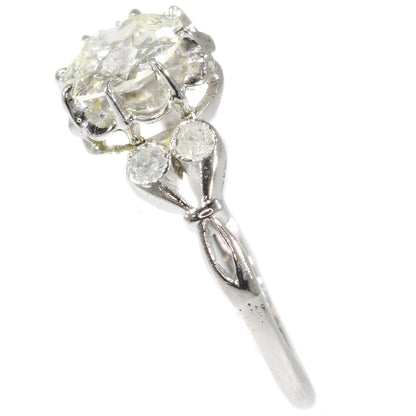 Belle Époque Style Old Brilliant Cut Diamond Ring