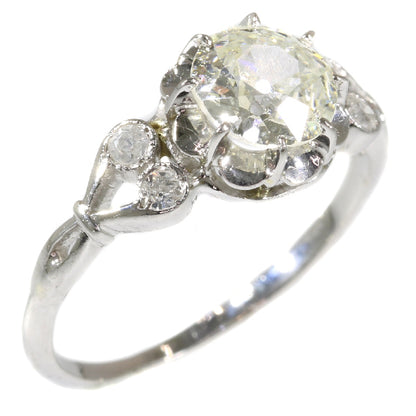 Belle Époque Style Old Brilliant Cut Diamond Ring