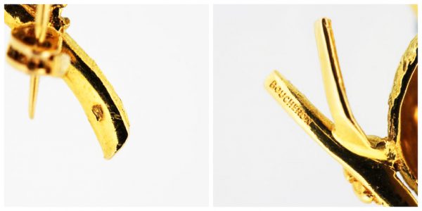 Vintage Boucheron Bird Brooch set with Rubies, 18ct Yellow Gold, c.1950's