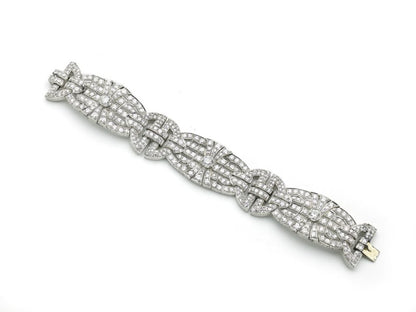 Art Deco Diamond Panel Bracelet