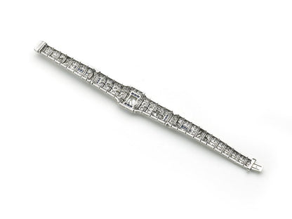 Antique Art Deco Sapphire and Diamond Bracelet