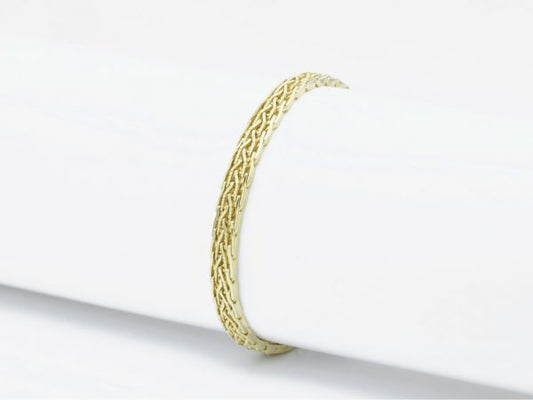 Braided Fancy Link 14ct Gold Bracelet