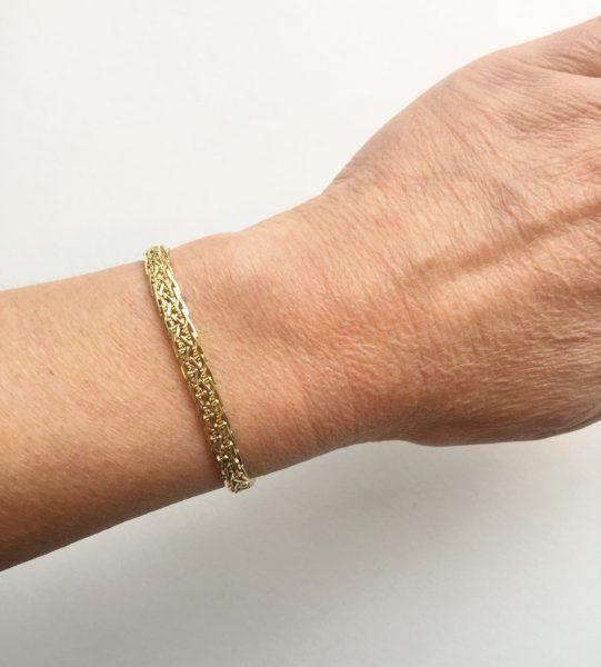 Braided Fancy Link 14ct Gold Bracelet