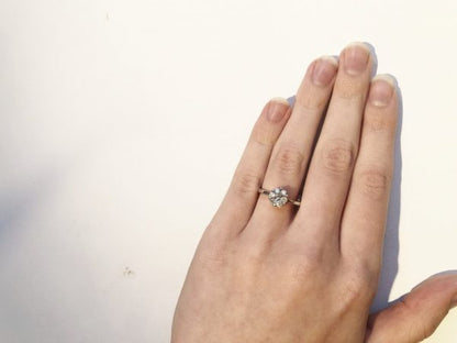 Brilliant Cut 0.45ct Diamond Cluster Ring