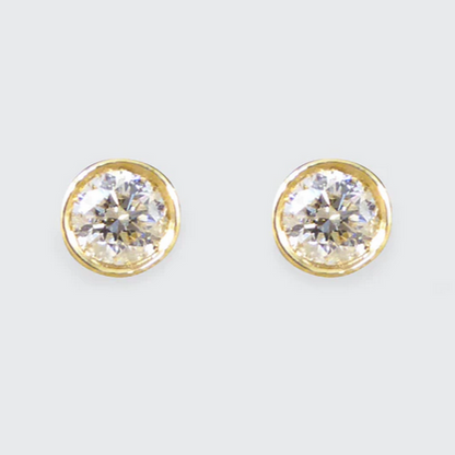Brilliant Cut Collar Set 0.50ct Diamond Stud Earrings