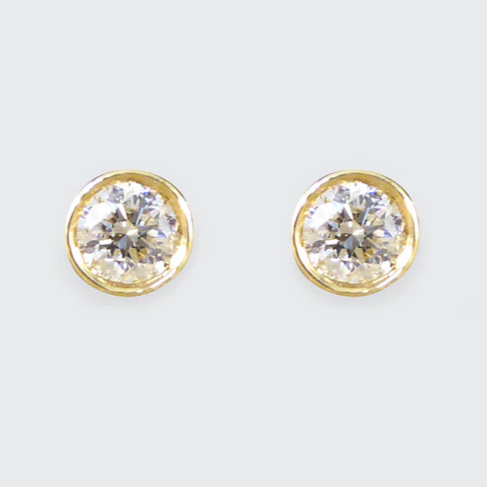 Brilliant Cut Collar Set 0.50ct Diamond Stud Earrings