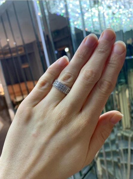 Brilliant Cut Diamond 18ct White Gold Band Ring, 1.04cts