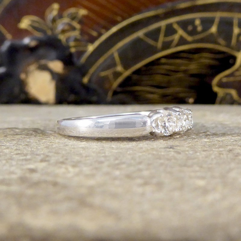 Brilliant Cut Diamond Five Stone Ring, 1ct