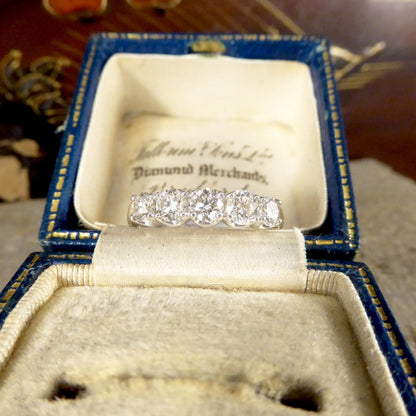 Brilliant Cut Diamond Five Stone Ring, 1ct