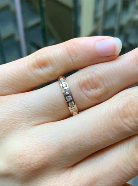 Brilliant Cut Diamond Half Eternity Wedding Ring, 0.35cts, 18ct Rose Gold 