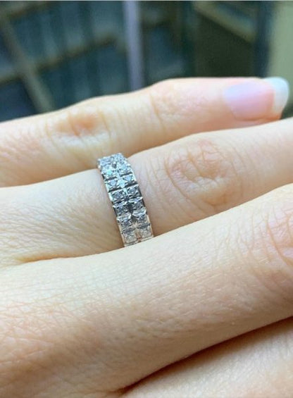 Brilliant Cut Diamond Set Half Eternity Ring, 0.23cts, 18ct White Gold