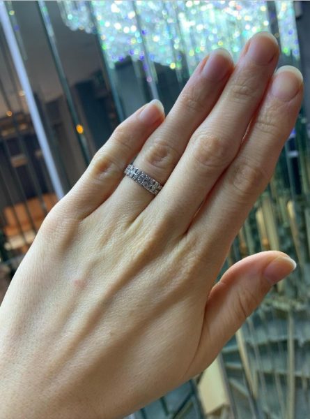 Brilliant Cut Diamond Set Half Eternity Ring, 0.23cts, 18ct White Gold