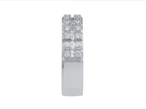 Brilliant Cut Diamond Set Half Eternity Ring, 0.23cts, 18ct White Gold