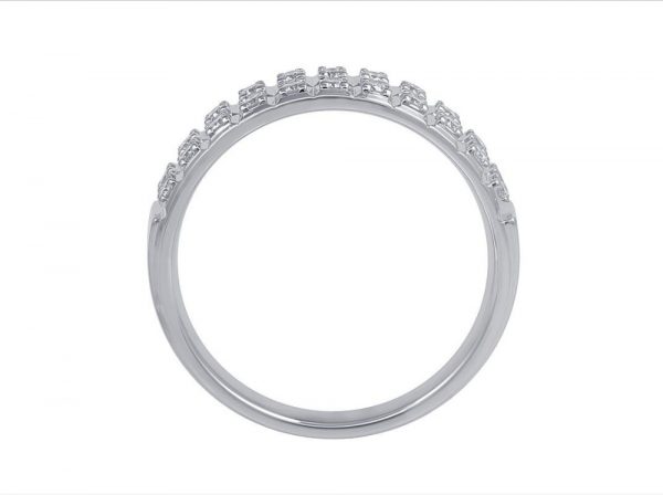 Brilliant Cut Diamond Set Half Eternity Ring, 0.23cts, 18ct White Gold