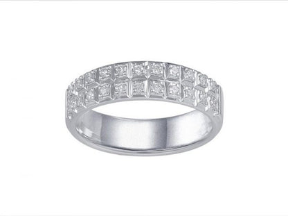 Brilliant Cut Diamond Set Half Eternity Ring, 0.23cts, 18ct White Gold