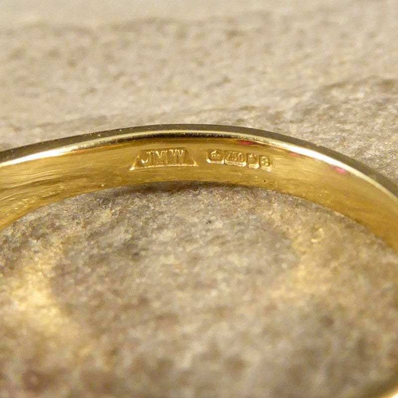 Burma Ruby 1.48ct Three Stone Ring with Diamond Spacers