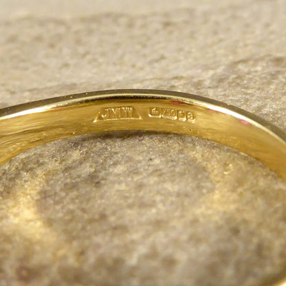 Burma Ruby 1.48ct Three Stone Ring with Diamond Spacers