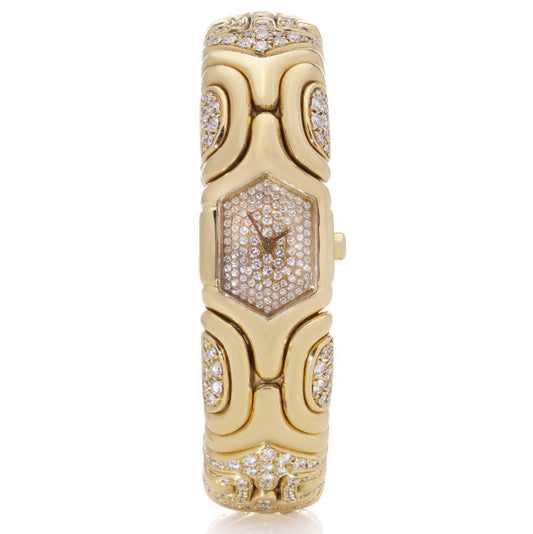 Bvlgari Alveare 18ct Yellow gold and Diamond Bracelet Watch, 5.20 carat total