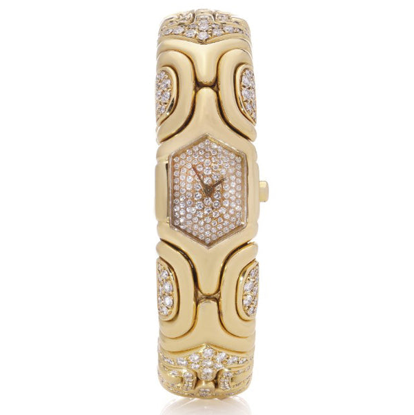 Bvlgari Alveare 18ct Yellow gold and Diamond Bracelet Watch, 5.20 carat total