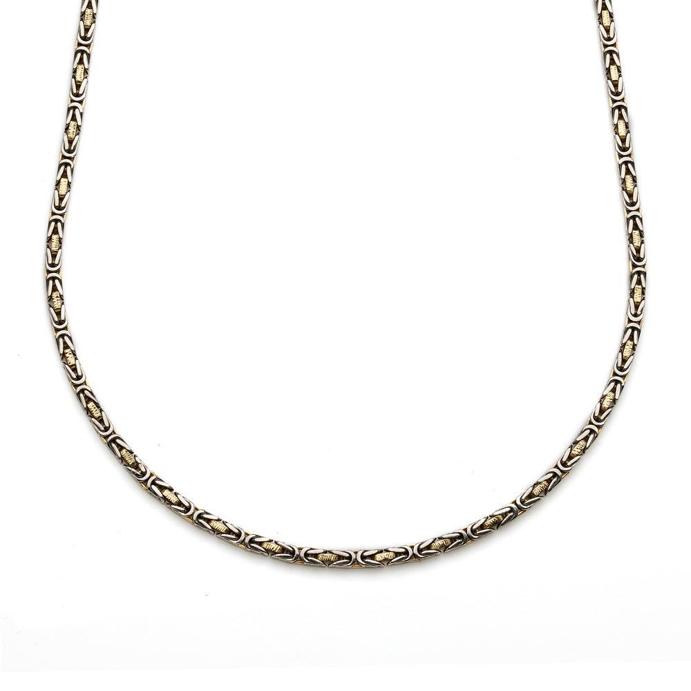 Byzantine Link 18ct Gold Chain Necklace