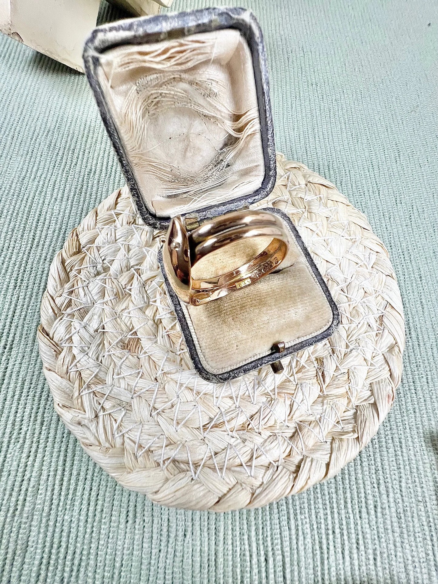 Antique 9ct Yellow Gold Edwardian Snake Ring, Chester Hallmarked