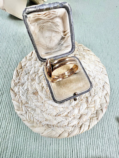 Antique 9ct Yellow Gold Edwardian Snake Ring, Chester Hallmarked