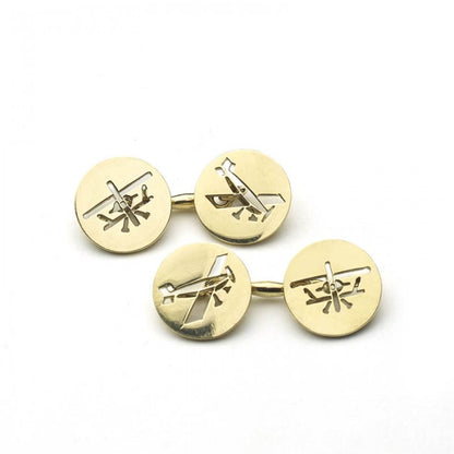 CARTIER GOLD BIPLANE CUFFLINKS