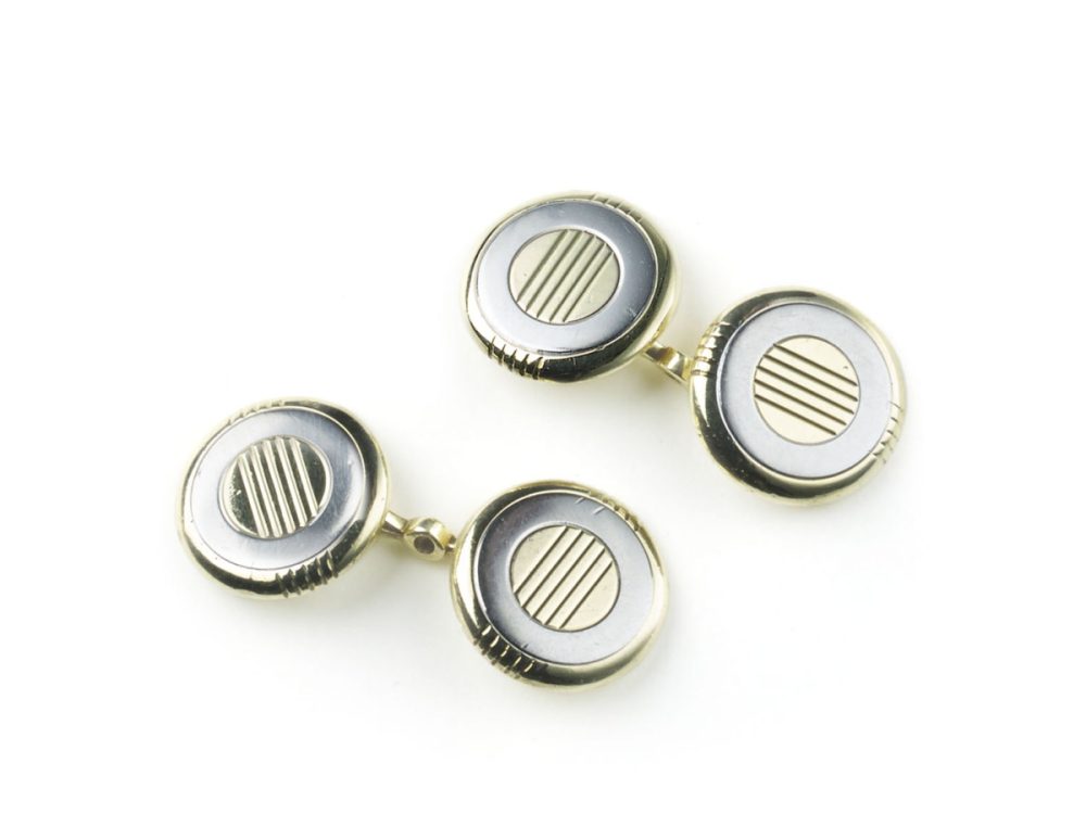 Antique Art Deco Cartier Gold Cufflinks