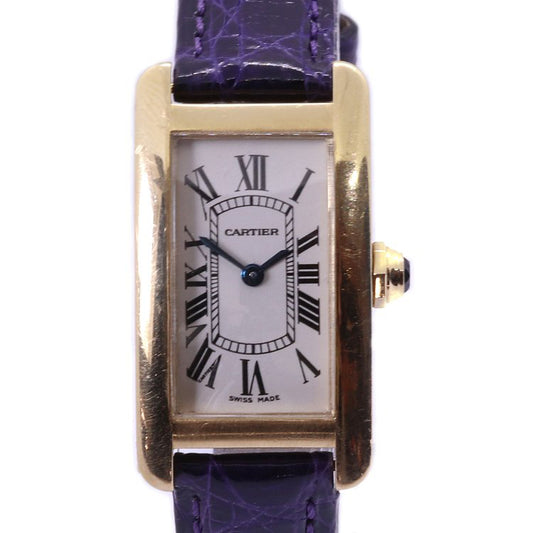 Cartier Tank Americaine 18ct Yellow Gold 19mm Quartz Watch, Ref 2482 Circa 2008