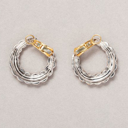 Cartier 2.50ct Diamond Garland Twist Hoop Earrings