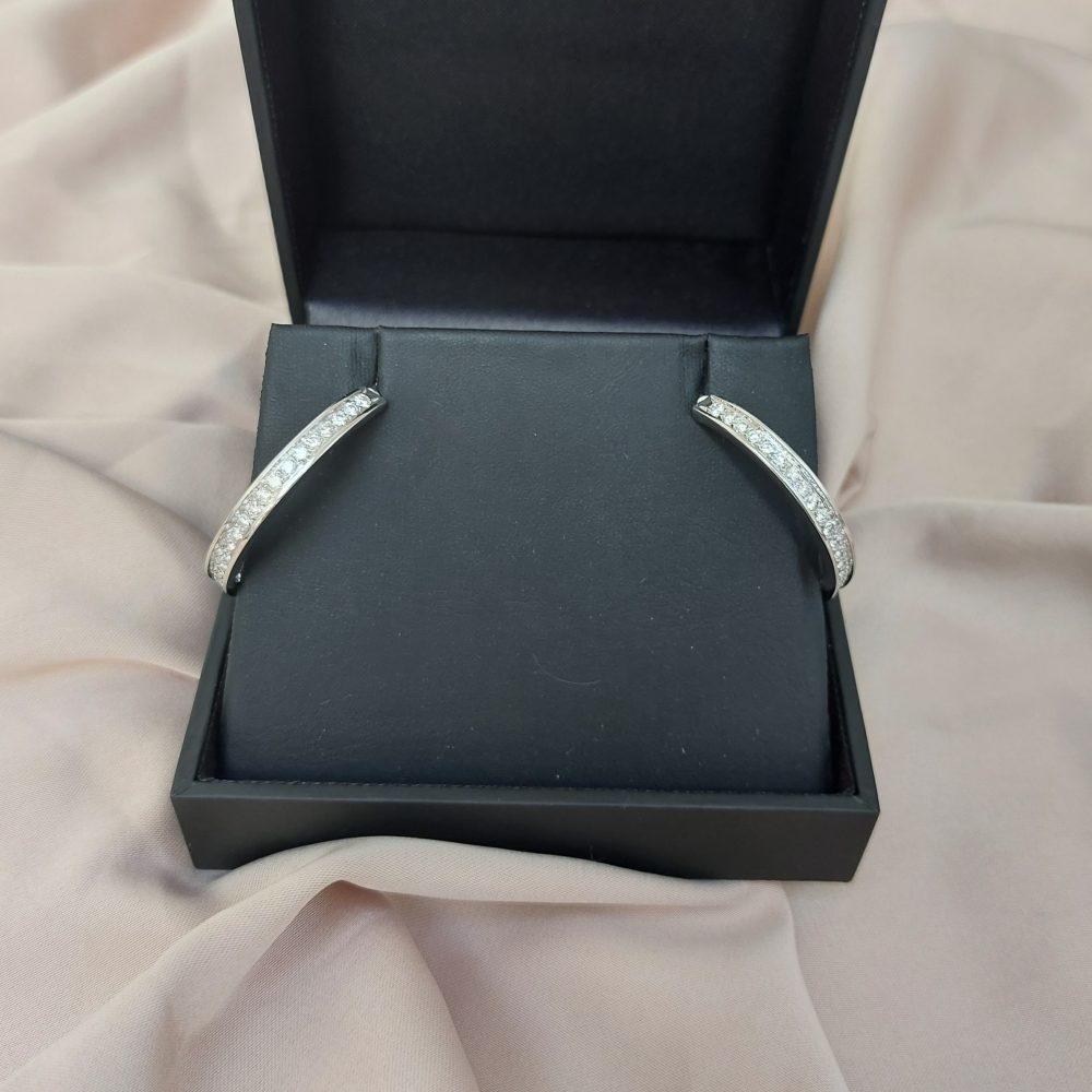 Cartier 3cts Diamond Hoop Earrings