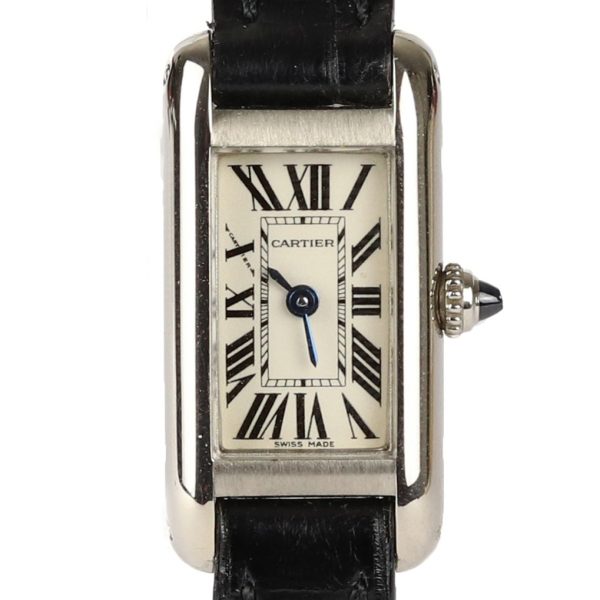 Cartier Allongee 14mm 18ct White Gold Quartz Ladies Watch