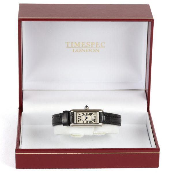 Cartier Allongee 14mm 18ct White Gold Quartz Ladies Watch