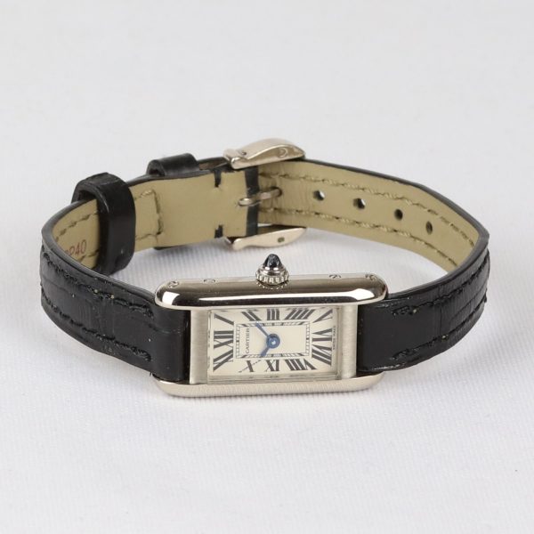 Cartier Allongee 14mm 18ct White Gold Quartz Ladies Watch