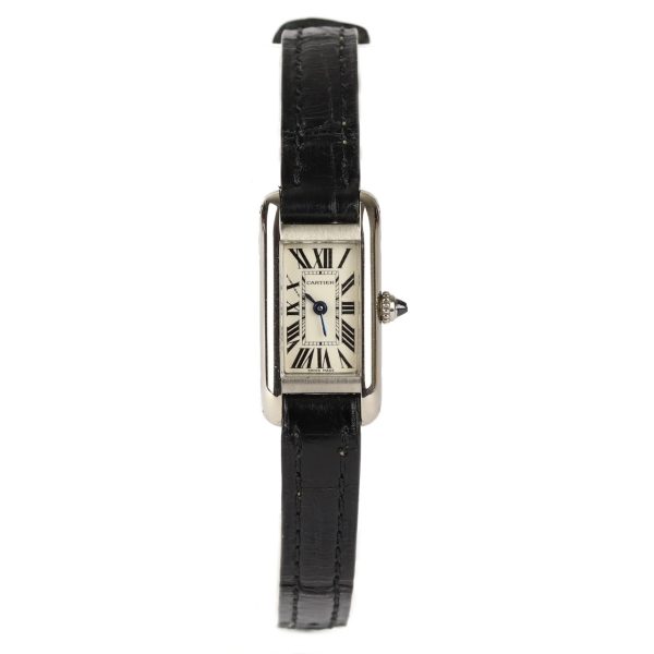 Cartier Allongee 14mm 18ct White Gold Quartz Ladies Watch