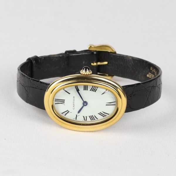 Cartier Baignoire 18ct Yellow Gold Ladies Watch